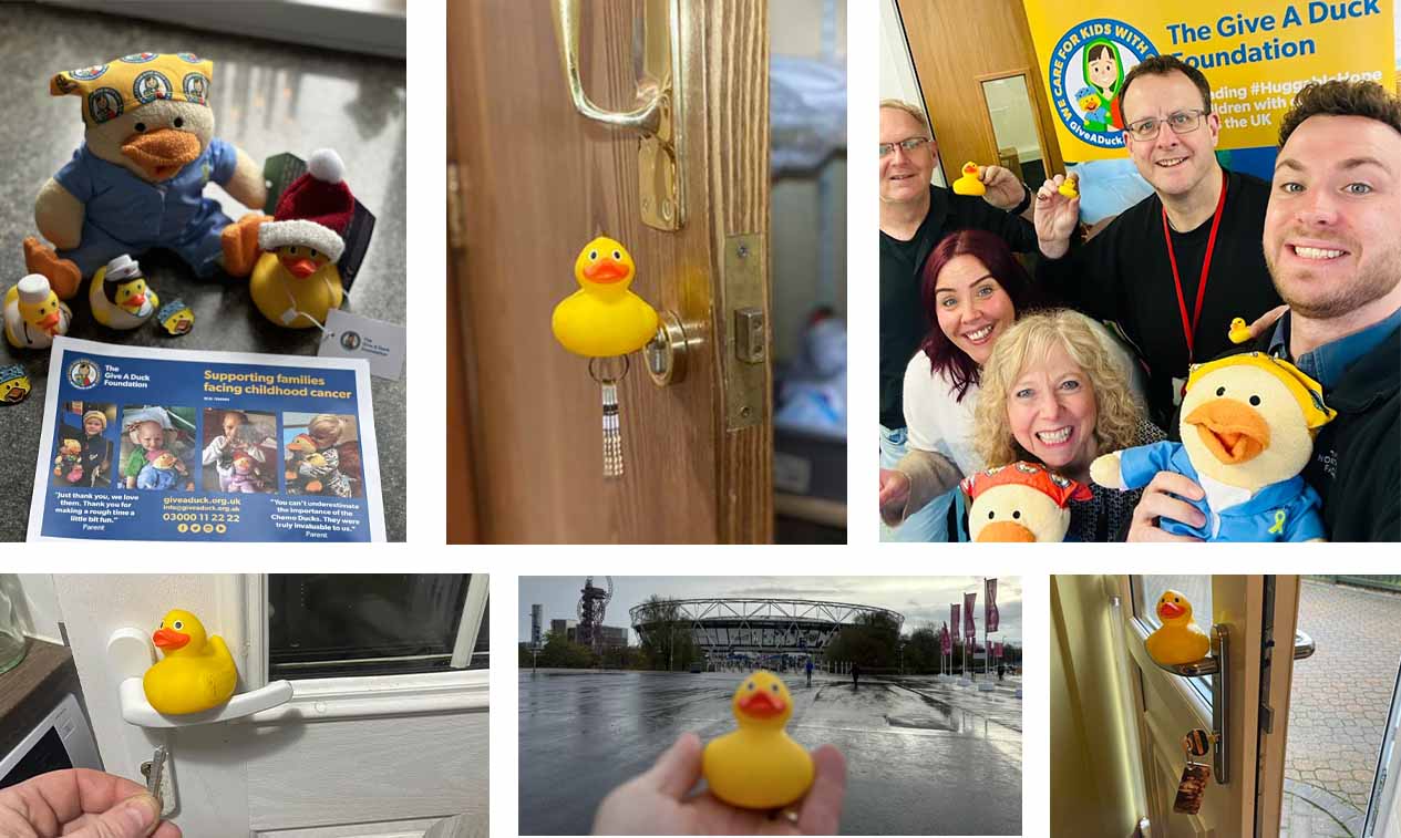 Photos from our franchisees and customers supporting The Give A Duck Foundation
